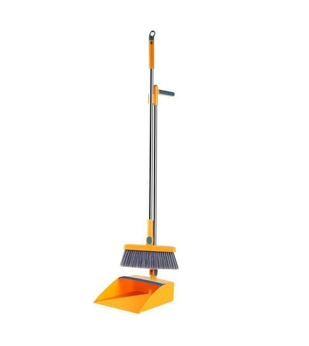 Set Matura si Faras cu Coada Detasabila, Flippy, cu Dinti de Pieptene pentru Curatare Matura, rotativ, pliabil, Otel inoxidabil si Polipropilena, portocaliu