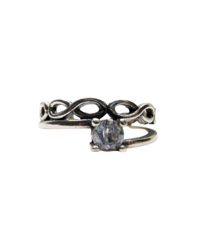 Inel, Jolie Silver, Argint 925 Impletit cu Piatra M 51