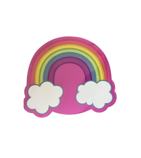 Suport pentru Pahar, Flippy, Model Curcubeu, din PVC, 18.5 x 18.5 cm, Rezistent la Caldura, Multicolor