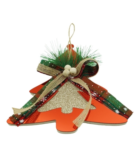 Ornament brad, Flippy, Brad, Rosu, Lucios, 14*16CM, Acril, Interior/ Exterior