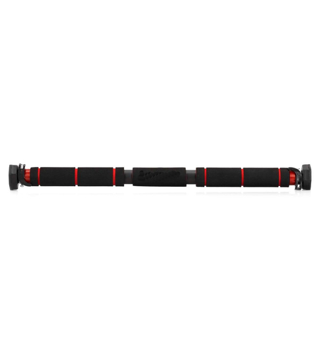 Bara tractiuni reglabila pentru usa 62-100 cm, otel si spuma NBR, capacitate 300 kg, negru