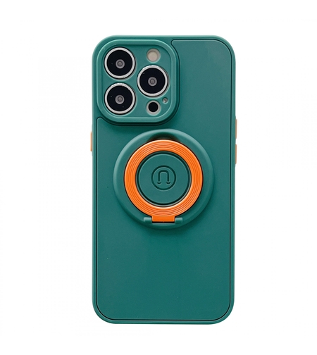 Husa protectie Vafy compatibila cu Apple iPhone 13 Mini Mag Safe Silicone Verde