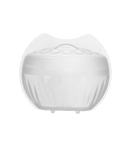 Colector de Lapte Matern, Flippy, din Silicon Safety, Anti-debordare, 80 ml, Transparent