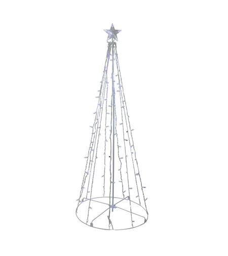 Pom luminos decorativ, Flippy, 480 Led, lumina alba+flash alb, 1.8 M