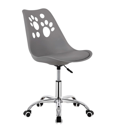 Scaun birou ergonomic, cu sezut din spuma, reglabil pe inaltime, maxim 120 kg, 90x49x48 cm, gri
