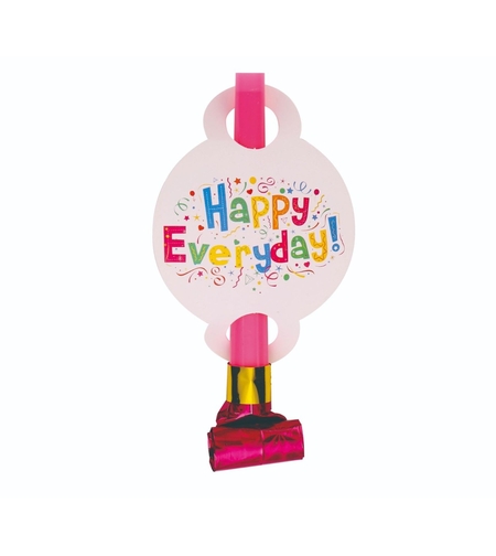 Set 6 Suflatori Happy Everyday, Flippy, pentru Petrecere, 20 x 17 cm, Multicolor