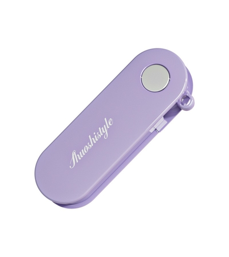 Peeler pentru Legume si Fructe, Flippy, 3.6 x 9.1 cm, Multifunctional, Curatator Pliabil, din ABS si Otel Inoxidabil, Mov