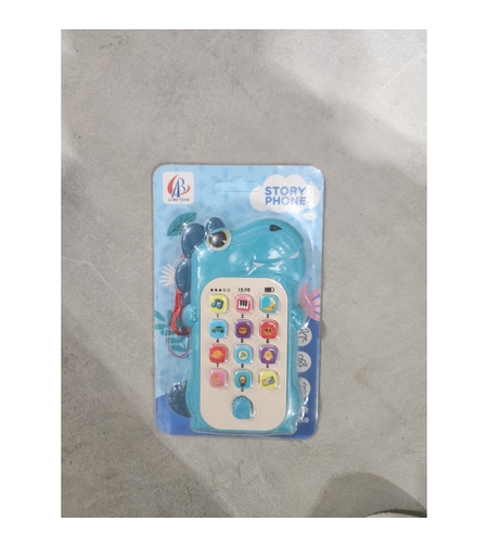 Jucarie Interactiva, Flippy, Telefon Inteligent, Model Dinozaur, Functii Educative, Muzicale si Voce, 4-6 ani, 19 x 11.5 cm, din Plastic, Albastru
