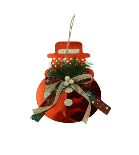 Ornament brad, Flippy, Om de zapada, Rosu, Lucios, 14*17CM, Acril, Interior/ Exterior
