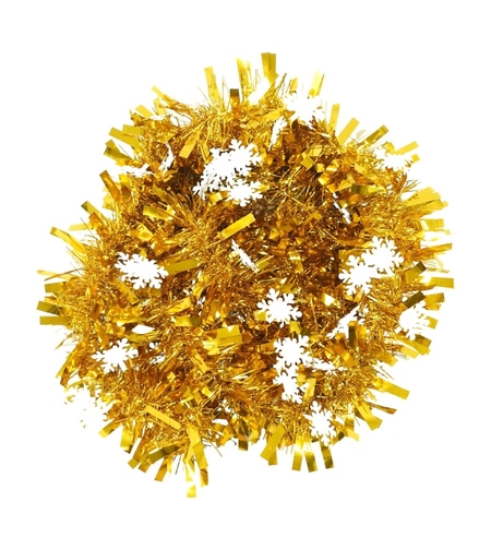 Beteala Craciun, Flippy, auriu, marimea: 2 m x 9 cm x 9 cm material:folie PVC, interior/exterior