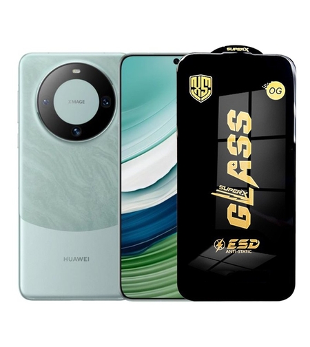 Folie de Protectie pentru Huawei Mate 60, Vafy, Sticla Securizata ESD, Margini Negre, Rezistenta la Zgirieturi, Antistatica, 0.35 mm, Transparenta