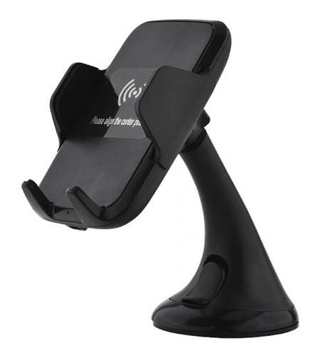 Suport auto cu incarcare wireless (inductie) 10W W001 Negru