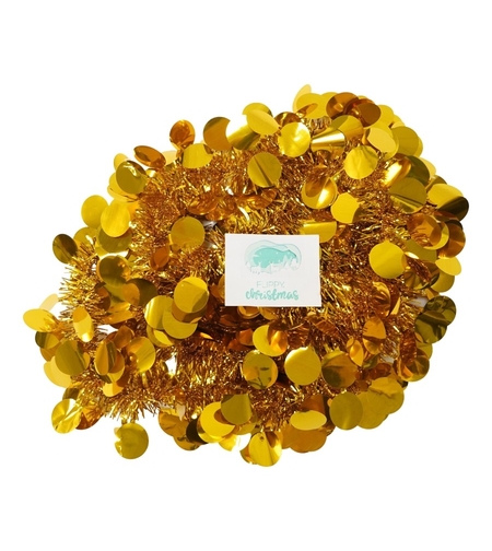 Beteala Craciun, Flippy, auriu, marimea: 2 m x 11 cm material:folie PVC, interior/exterior