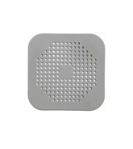 Filtru Chiuveta, Vafy, Anti-infundare, cu Ventuze, 14.5 x 14.5 cm, Flexibil, Gri