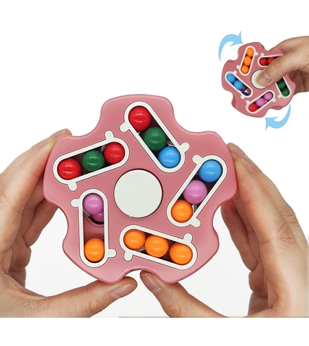 Cub magic interactiv, Magic Bean, jucarie antistres potrivit pentru copii si adulti, Stea, Roz