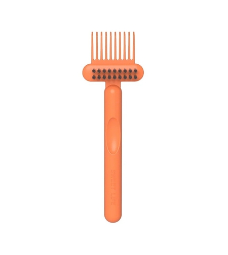 Perie pentru Curatarea Parului, Flippy, din Plastic, 16 x 5 cm, Portocaliu