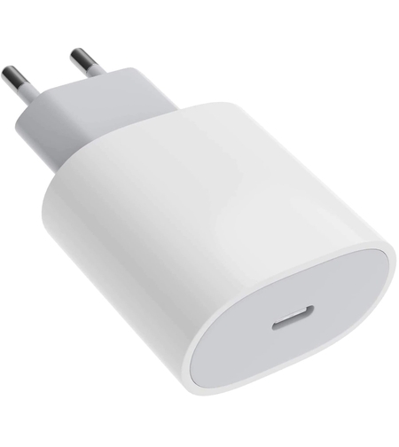 Adaptor pentru iPhone, Type-C, Fast charge, Putere 20 W, Flippy, Alb