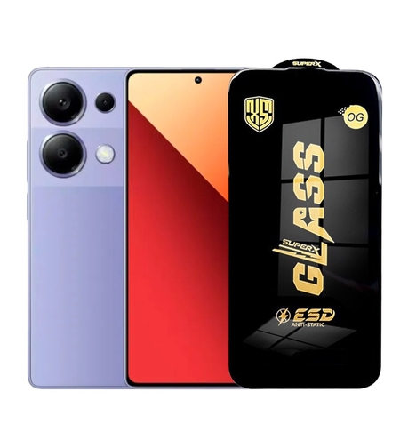 Folie de Protectie pentru Xiaomi Redmi Note 13 Pro, Vafy, Sticla Securizata ESD, Margini Negre, Rezistenta la Zgirieturi, Antistatica, 0.35 mm, Transparenta