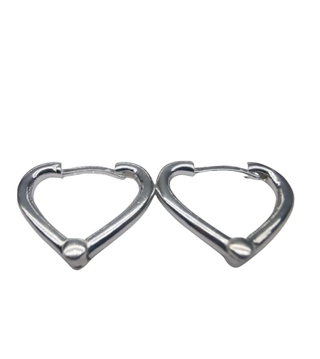 Cercei Argint 925 Inima Contur, 3.62 g