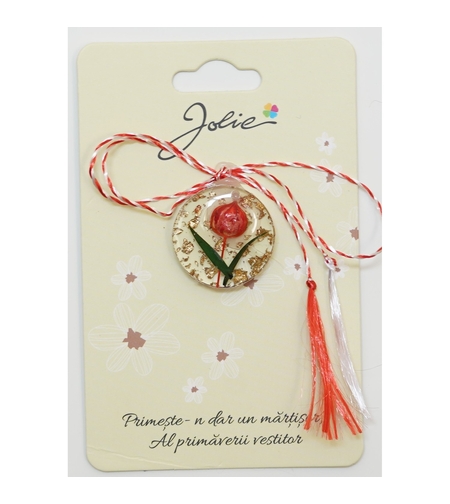 Martisor din Acril, Dimensiune Pandantiv Aprox 2 cm, Multicolor, Model 11