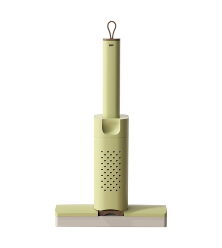 Mini Mop, Flippy, Pentru Uz Casnic, Sistem Autostoarcere, Portabil, Mop cu Burete, Rotire 180°,15 x 27.5 cm, Verde