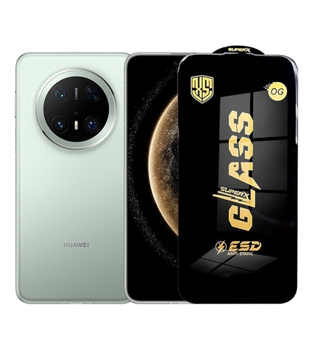 Folie de Protectie pentru Huawei Mate 70, Vafy, Sticla Securizata ESD, Margini Negre, Rezistenta la Zgirieturi, Antistatica, 0.35 mm, Transparenta