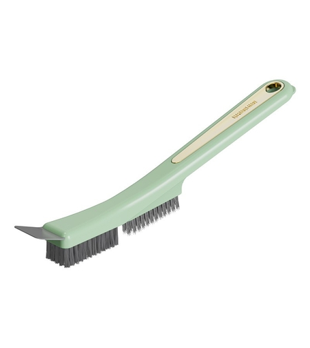 Perie de Sarma pentru Bucatarie, Flippy, din Doua Bucati, Maner Lung cu Gaura de Prindere, Peri din Otel, Anti-Reziduu, Anti-Murdarie, 24.5x2.7x6.7cm, Verde