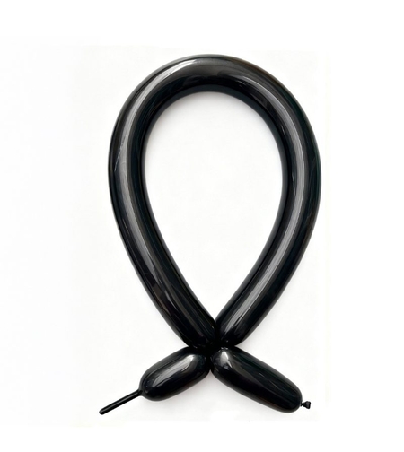 Baloane de Modelaj, Flippy, Set 50 bucati, Model Standard, din Latex, 30 x 1.5 cm, 1.8 g per unitate, pana la 150 cm, Negru