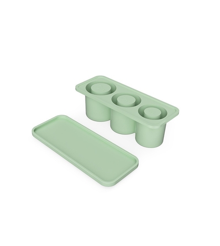 Forma pentru Gheata, Flippy, din Silicon, cuburi de gheata, forme rotunde, inghetare rapida, 20.7 x 8.4 x 6.5 cm Verde