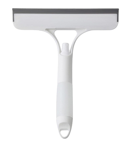 Racleta de Curatare 3 in 1, Flippy, Multifunctional, Pentru Casa si Masina, Pulverizator de Spray, Racleta din Silicon si Burete, 21.5 x 25.7 cm, Alb