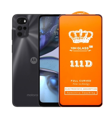 Folie Sticla Securizata pentru Motorola Moto G22, Vafy, Sticla de Protectie Compatibila cu Motorola Moto G22, Full Cover 111D, HD, Margini Negre, Transparenta