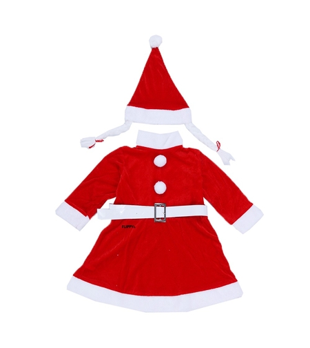 Costum Craciunita Flippy® Fata, 1-3 ani, 3 piese, Catifea