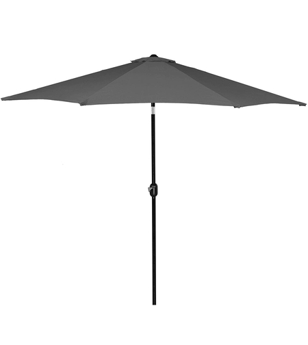 Umbrela terasa gradina, cu manivela si inclinare, GU21, diametru 260cm, gri antracit
