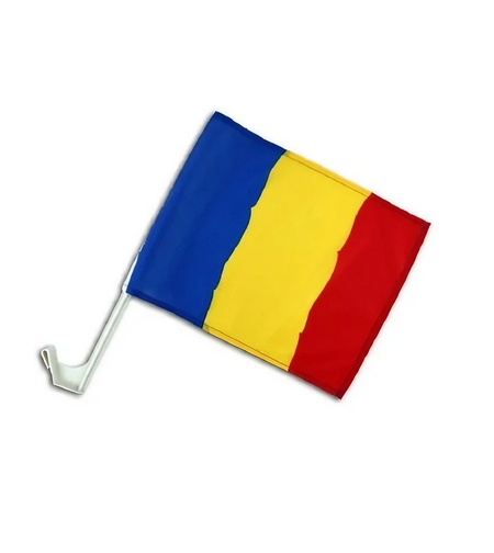 Steag Tricolor Auto, Flippy, 45 cm x 30 cm, Stegulet, Drapel