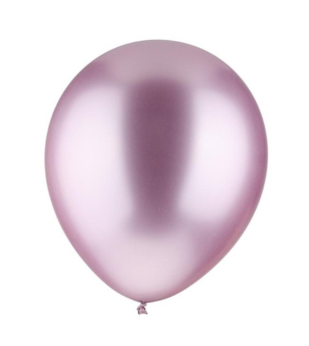 Set 12 Baloane, Flippy, din Latex Chrome, 30 cm, Mov Deschis