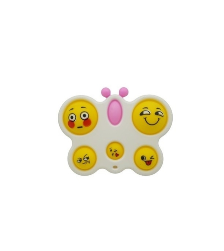 Jucarie Antistres Flippy - Fidget Toy, Simple Dimple, Fluture, Alb