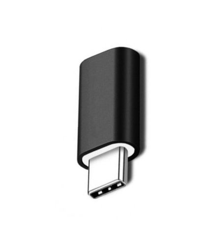 Adaptor Compatibil iPhone(mama) to Type-C(tata) 2,8 cm, Flippy, Negru