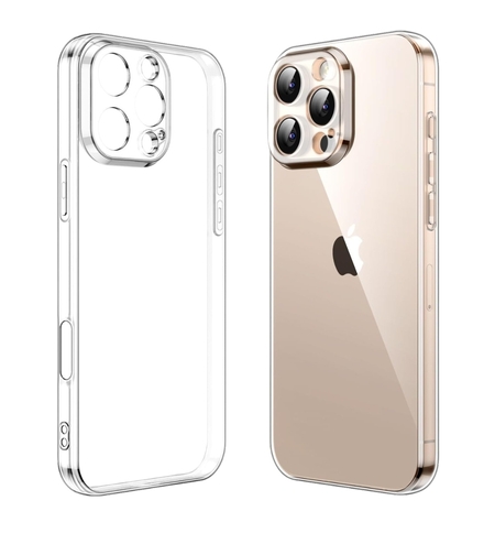 Husa de Protectie, Vafy, pentru Apple iPhone 16 Pro Max, TPU, Antisoc, Rezistenta la Impact, Protectie Camera, Transparenta