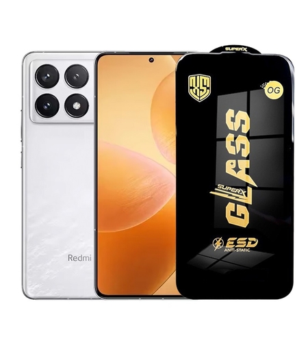 Folie de Protectie pentru Xiaomi Redmi K70 Pro, Vafy, Sticla Securizata ESD, Margini Negre, Rezistenta la Zgirieturi, Antistatica, 0.35 mm, Transparenta