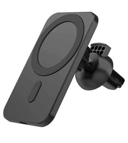 Suport auto cu incarcare wireless tip Magsafe 15W, Flippy, compatibil iPhone, Negru
