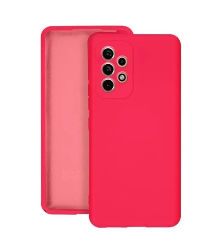 Husa protectie Vafy pentru Samsung A53 5G Liquid Silicone Roz Fuchsia/Roz