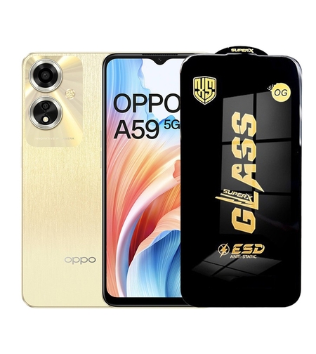 Folie de Protectie pentru Oppo A59, Vafy, Sticla Securizata ESD, Margini Negre, Rezistenta la Zgirieturi, Antistatica, 0.35 mm, Transparenta