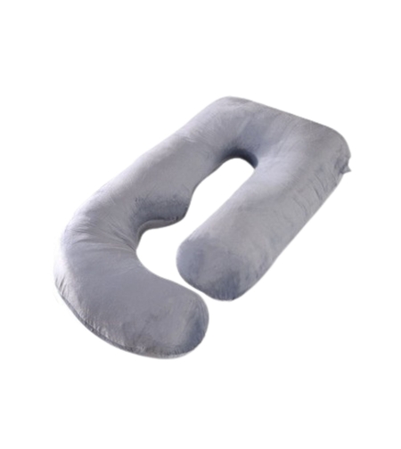 Perna pentru Gravide, Flippy, Perna de Sarcina, Detasabila si Lavabila, Ergonomica Tip J, Captuseala din Poliester, 155 x 75 x 60 cm, Gri