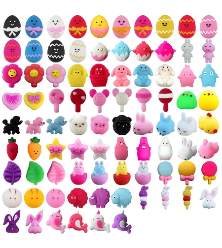 Jucarii Senzoriale Fidget Toy Squishy, Flippy, Anti-Stres, +3 Ani. Model Tematic Paste, Multicolor