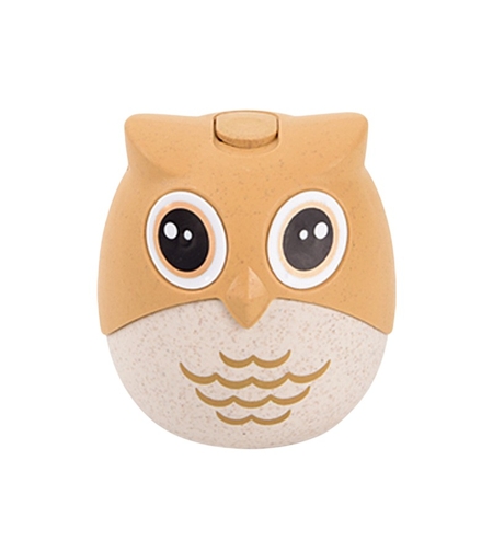 Suport pentru Scobitori, Flippy, Model Bufnita, Multifunctional, 8.3x7.8 cm, Portocaliu