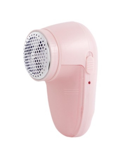 Aparat Scame si Par Haine, Vafy, Electric, USB inclus, Periuta Curatare, pentru Diferite Tesaturi, 13 x 6.8 x 5.8 cm, Roz
