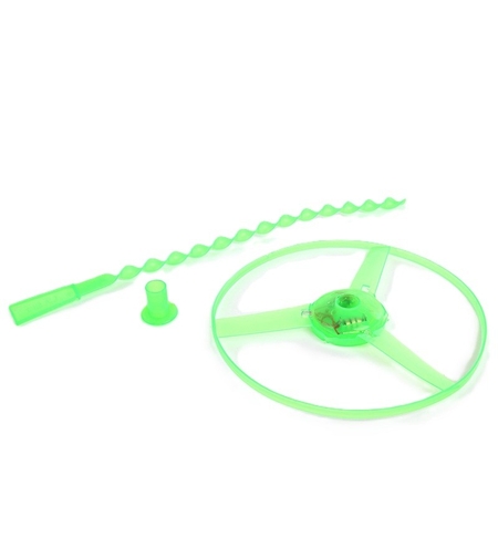 Jucarie Disc Zburator, Flippy, cu Lumini, Manual, din ABS, +14 Ani, Verde