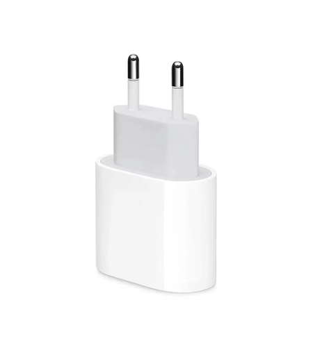 Incarcator Retea Fast Charge, Flippy, Incarcator Standard European PD20W, Compatibil cu iPhone 8-14, Cablu Fast Charge Inclus de 27W, 1m, Alb
