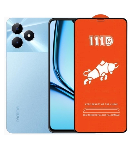 Folie Sticla Securizata pentru Oppo Realme Note 50, Vafy, Sticla de Protectie Compatibila cu Oppo Realme Note 50, Full Cover 111D, HD, Margini Negre, Transparenta