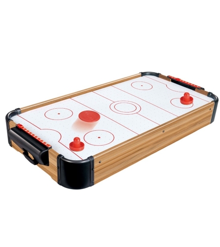 Masa Air Hockey Graffiti fara Picioare, Flippy, Lemn, 2 Pucuri, Tabela Scor, 2 Impingatoare, 76x38x9 cm, Maro